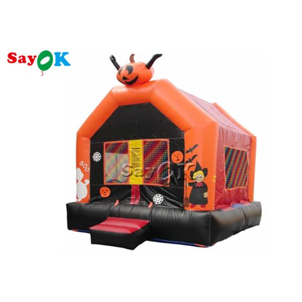 PVC Tarpaulin Halloween Pumpkin Inflatable Jumping Castle Bounce House