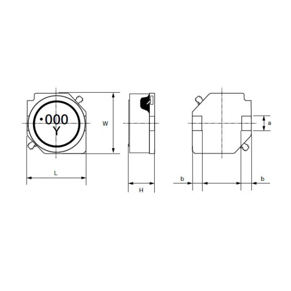 SLF7045 тип индукторы феррита SMD раны для цепей силы SLF7045-470MR90-PF