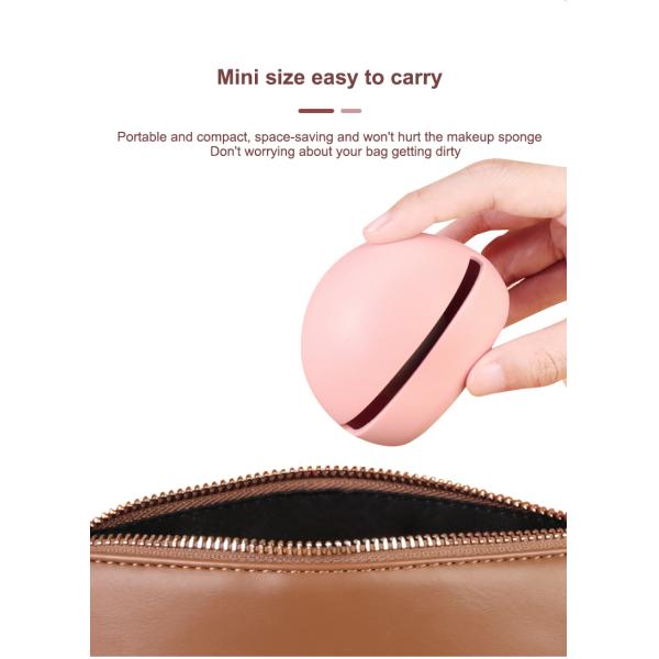 Custom Eco-friendly Soft Silicone Makeup Sponge Blender Holder Box for Cosmetic Travel