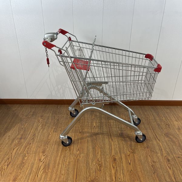 100L European Style Hand Folding Shopping Trolley/Cart with Children Seats