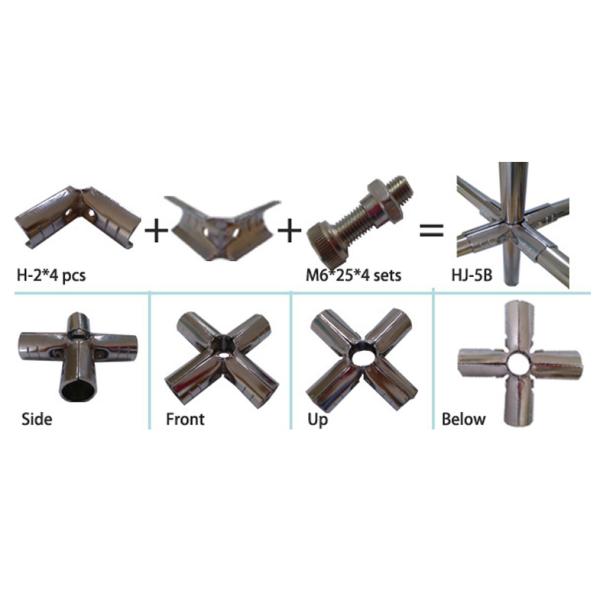 Черный штемпелюющ 4 разъема трубы металла штуцера трубы путя сверхмощного