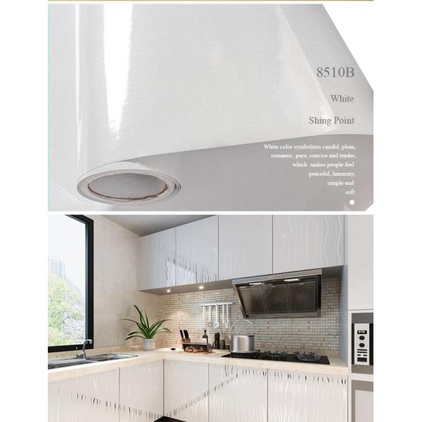 PVC Glossy Self Adhesive Wallpaper 10m Kitchen Counter Wallpaper