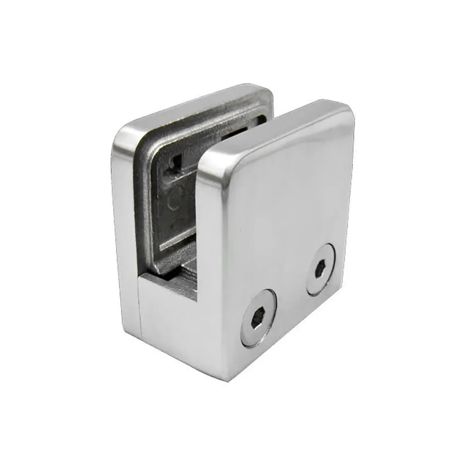 Струбцина 304 квадратов плоская низкопробная стеклянная для палубы балюстрады прокладывая рельсы стеклянный держатель