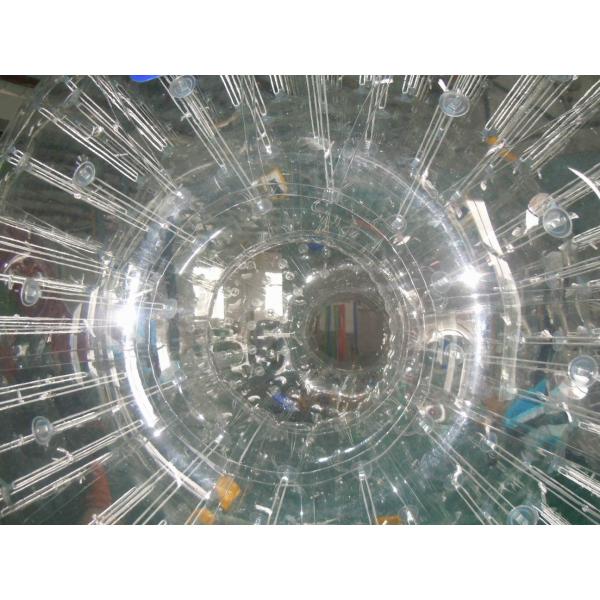 High Durability Customers design 0.9mm PVC Inflatable Zorb Ball With Two Soft Cushions