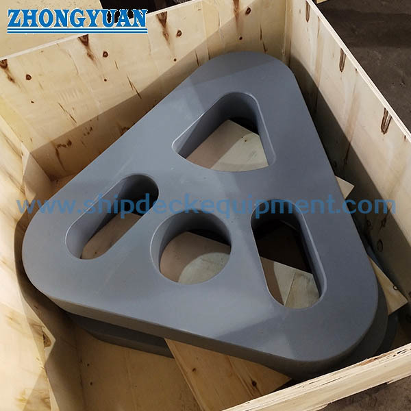 Marine Delta Plate for Towing Bridle | Steel Triangle Plate for Ship Towing Equipment