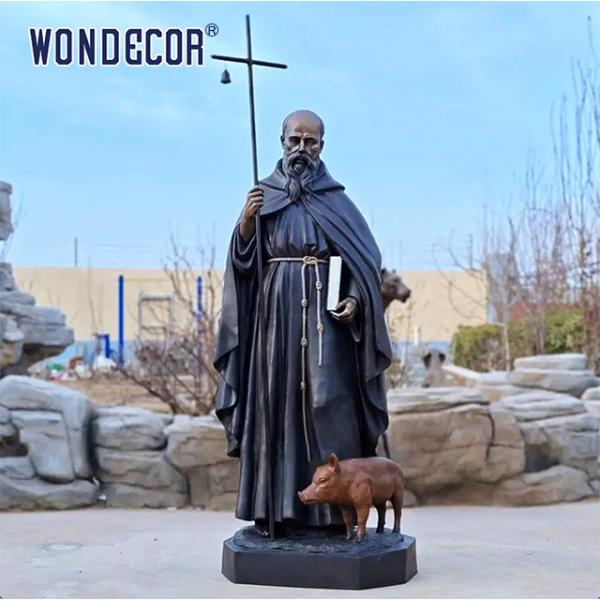 Grandeur nature moderne de Bronze Statues Sculpture de missionnaire de merveilles