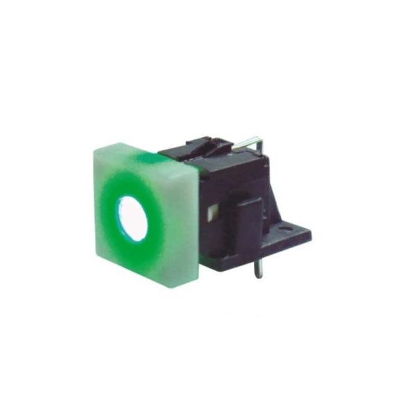 35V Illuminated Push Button Switch Bend Foot 90° Reset Side Key Switch With LED