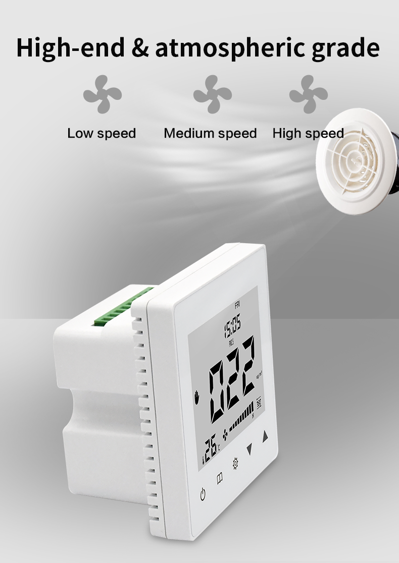 Wall Mounted Fresh Air System Controller Indoor Programmable Timing Smart Vent Controller