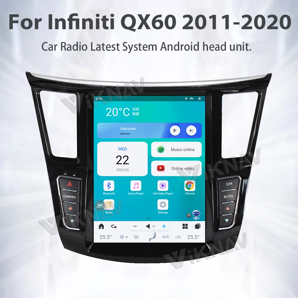 12.3 дюймовый QX60 JX35 Infiniti головный блок Carplay Послепродажное радио 2011-2020 GPS Carplay 4G WIFI