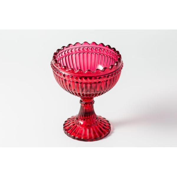 160ml Glass Kitchen Wares 5.6 Oz Vintage Ice Cream Coloured Glass Sundae Dishes