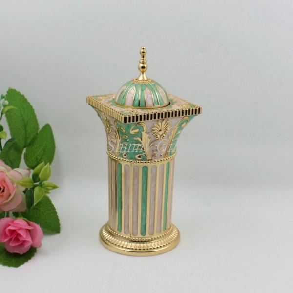Shinny Gifts Chinese Handmade Toothpick Holder Egg Shape Automatic Toothpick Holder