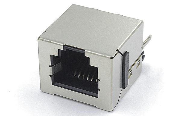 RJ11 el conector femenino Tab Down 6 pernos 6 entra en contacto con Rj11 el teléfono Jack Single Port Without Leds TM52T511EBX11