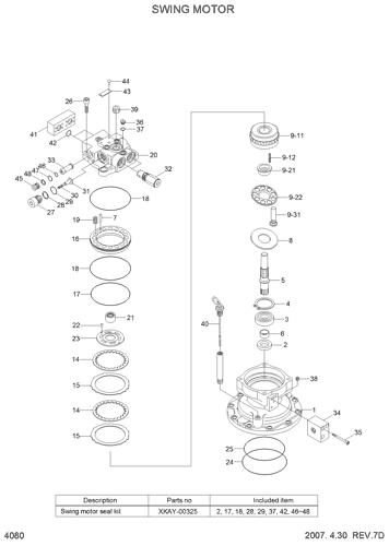 Гидравлические детали канатного экскаватора
