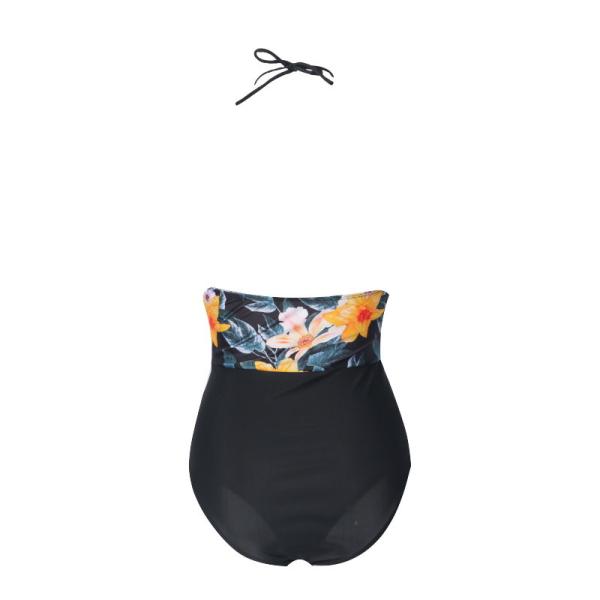 Tiered Layer Tie a Knot Front Top With Low waist Bikini swimsuit high cut