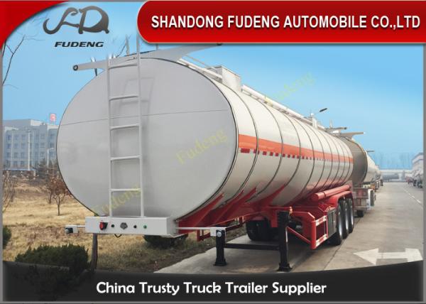 3 Axles 42 CBM Fuel Tanker Semi Trailer  FUWA axles diesel tanker trailer for sale
