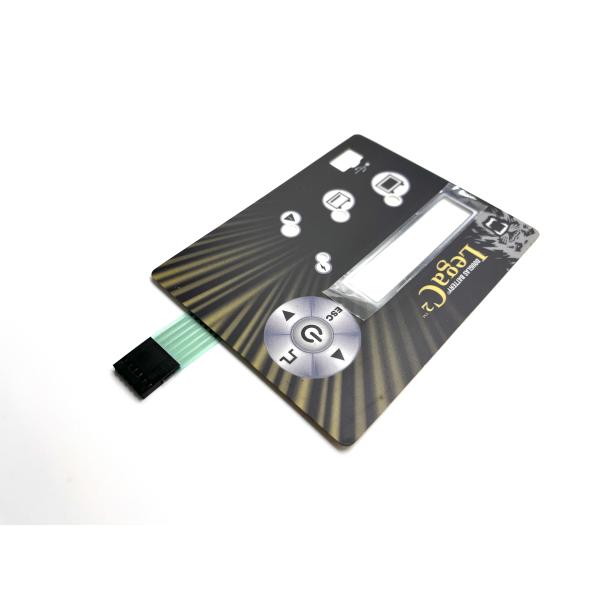 Задние окрашенные ЖК-окна полиэстерные тактильные металлические купольные переключатели с клейким слоем