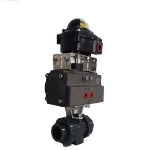 Plastic Electric Water Ball Valve With Motorized Actuator For Irrigation System