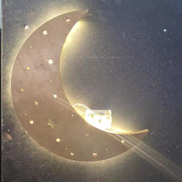 Customized baby and child room wooden wall decoration lamp Bedside lamp