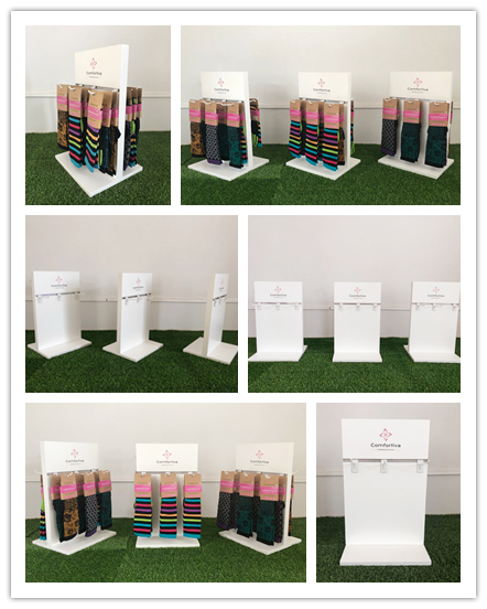 Metal Display Rack Visual Merchandising Sock Retail Store Display Stand