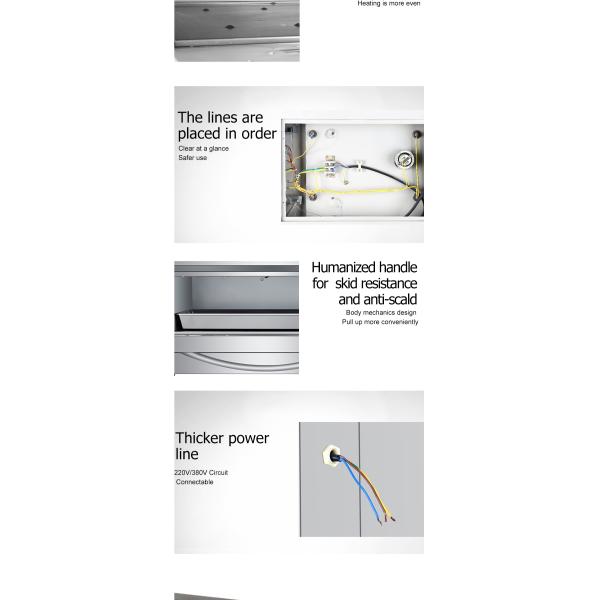 Коммерческая электрическая печь для пекарни с 1 слоем и 1 подносом 850x620x450 мм