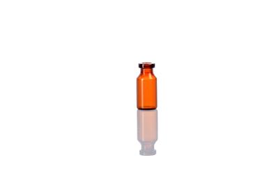 Frasco de vidro tubular âmbar de baixo teor de borosilicato de 1 ml