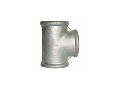Customizable Malleable Iron Tee 3 4 Inch Pipe Connector Round / Square Type