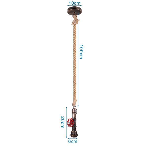 Loft Steampunk Pendant Lights Metal Water Pipe Lamp for Cafe Bar vintage pendant light(WH-VP-76)