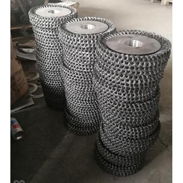 Twisted Multilayer Wire Wheel Brush 12 Inch OD For Metal Tube Rust Removal