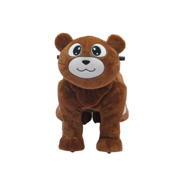 Human Power Plush Walking Horse Toy plush electrical toy animal mechanical ride on horse