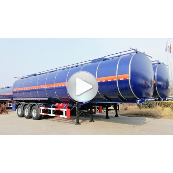 TITAN 40000/45000/50000 Liter Palm Petrol Diesel Crude Oil Fuel Tanker Trailer Tri Axle for Sale