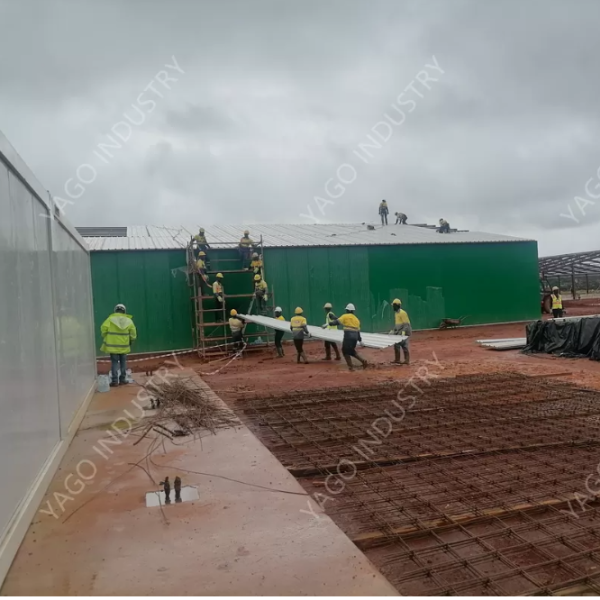 Lightweight Galvanized Prefab Steel Structure Hangar Workshop Frame