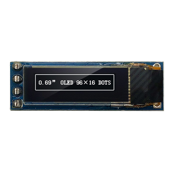 4 дюйм I2C IIC SSD1306 3V 5V модуля 0,69 дисплея штырей 96x16 OLED совместимое