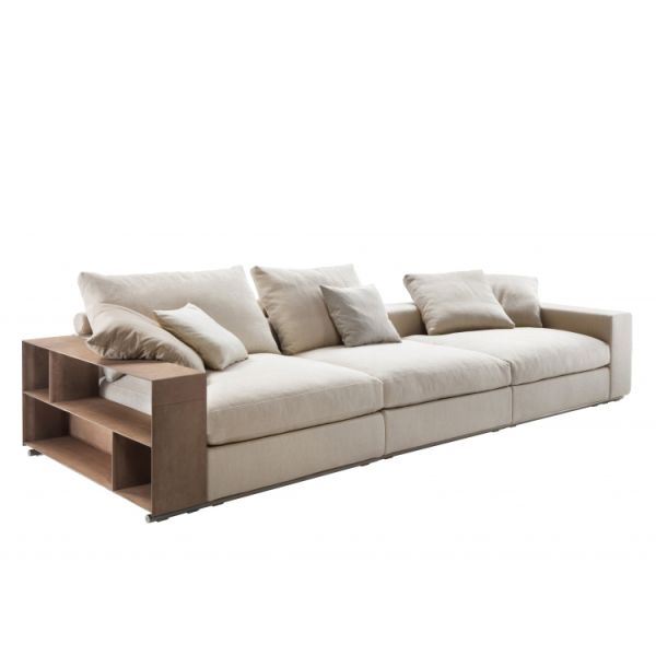 Luxury Italian Style Living Room Furniture Sofa Home Furniture Sofa Large Set Wood Arm Fabric Sofa Sectionals