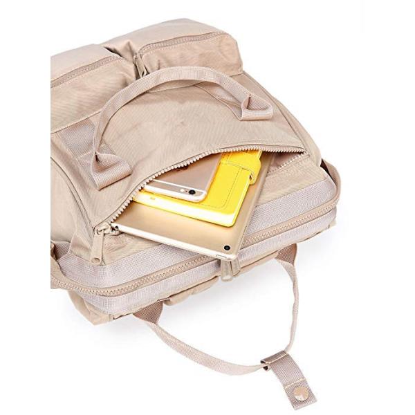 Khaki Canvas College Bags , Travel School Backpack With USB Charging Port