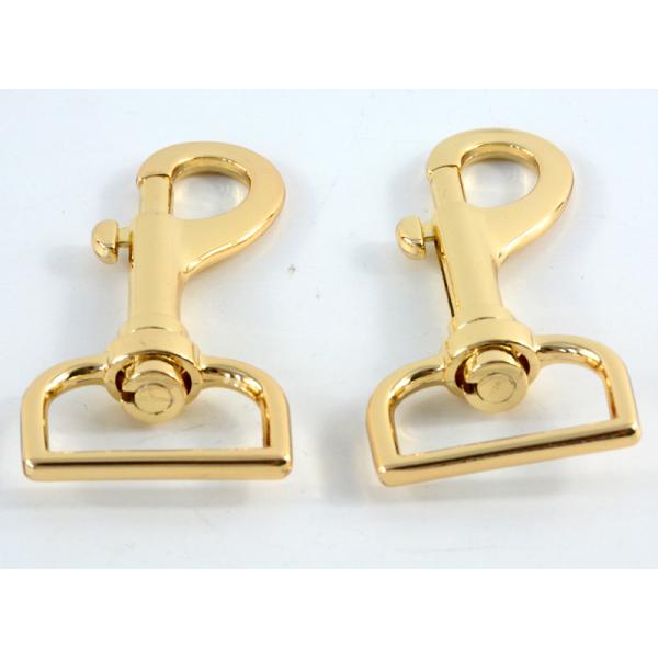 25mm Gold Swivel Dog Snap Hook Custom Zinc Alloy Metal Dog Hook SDR567 Plating Chrome