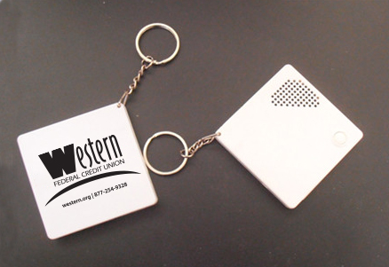 Factory supply fashion sound activated keychain promotional promotional gift items