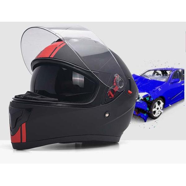 Custom Color Full Face DOT FMVSS 218 Motorcycle Helmet Equipped with PC Strong Visor