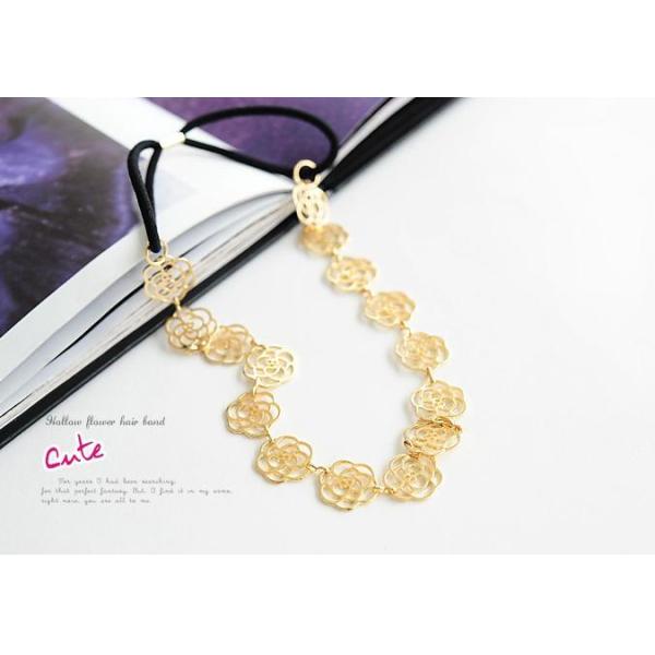 Genuine hair jewelry hollow roses dish made hair band hair bands