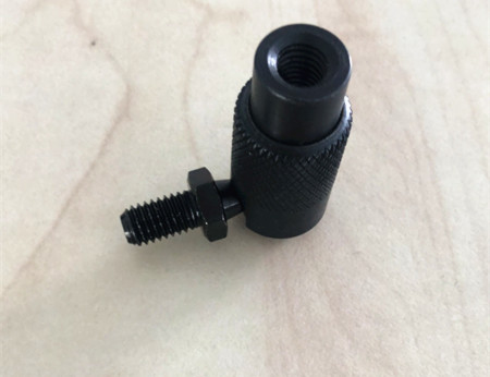 Knurled Finish Carbon Steel Ball Joint Female Quick Release Socket Blackening Treatment