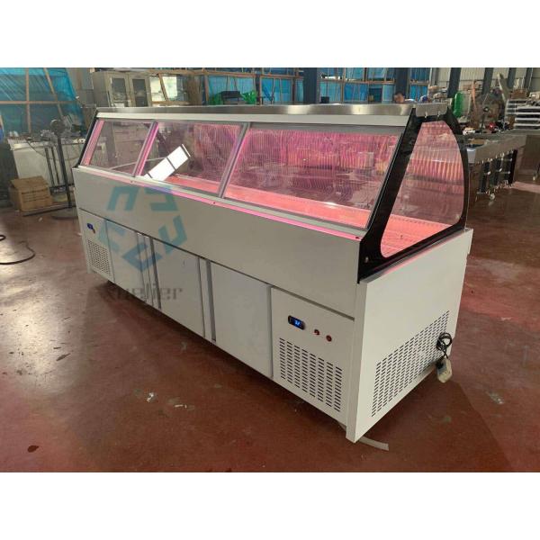 Dual Temperature Commercial Deli Refrigerator Painted Steel 220V