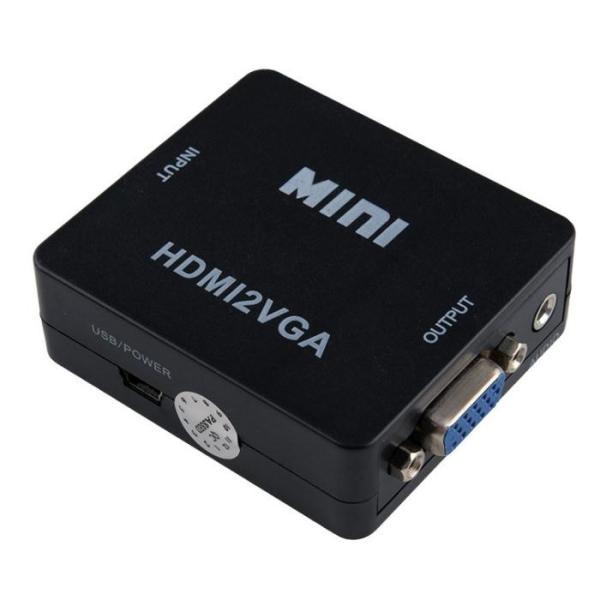 DC 5V HD HDMI To VGA Video Converter / USB Power HDMI Converter Box