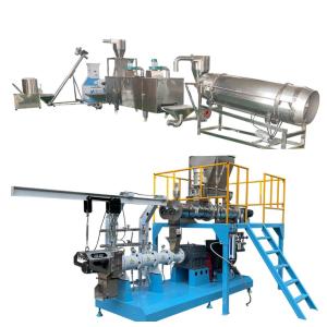 chaîne de production de flottement d'alimentation des poissons 500-600kg ligne