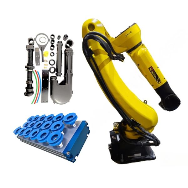 Fanuc M-20iD/35 Payload 35kg IP67 Medium Material Handling Robots and Vacuum Suction Cup Robot Gripper