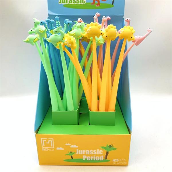 Cartoon Dinosaur Neutral Pen Silicone Cute Personalized Promotion Gel Pen