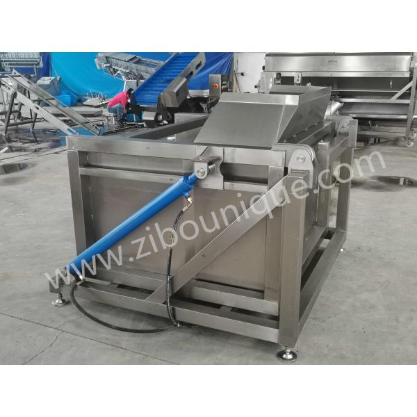 Máquina hidráulica para descargar sin complicaciones las verduras de raíz y más