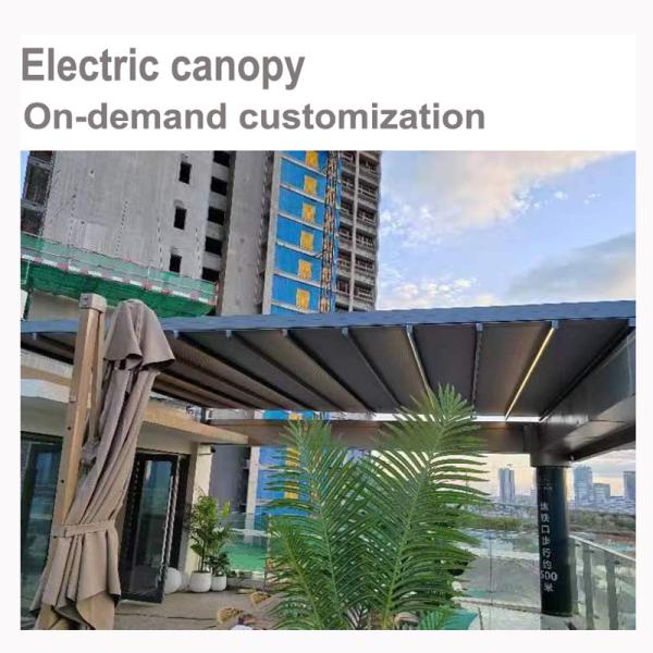 Remote Control Operation Electric Canopy for Large Flooding Movable Storage Tent Hall