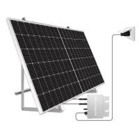 Sistema de módulo fotovoltaico monocristalino de painel solar de varanda de 600W na rede