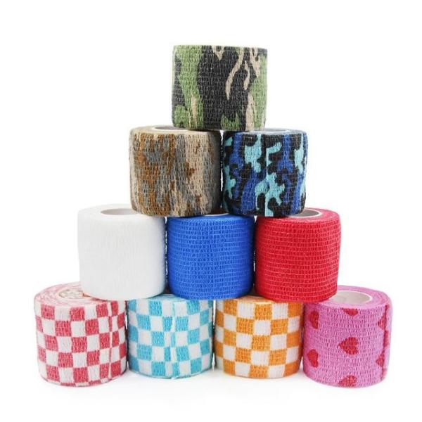 Blue Background Pattern Medical Gauze Bandage Pure Cotton High Breathable