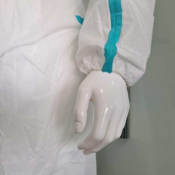 175*140cm Disposable Protective Isolation SMS Nonwoven Coverall with Heat Taped Seam