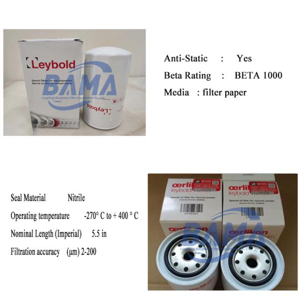 Le filtre à huile de la pompe à vide Sv300 Ek96008 convient parfaitement à vos besoins professionnels